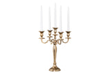 Kerzenhalter MODERN BAROCK 40cm 5-armig gold 