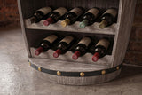 Wine shelf BODEGA 80cm for 23 bottles fir wood natural