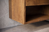 Bedside table PURE 50cm hanging mango wood brown honey finish