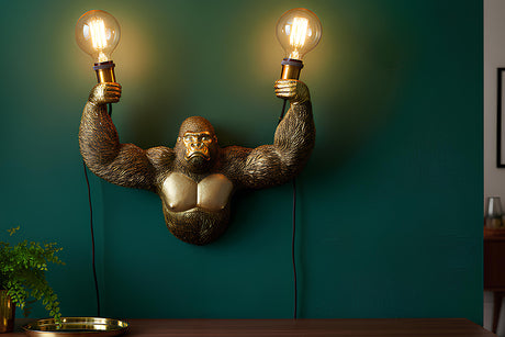 Wall lamp KING APE 50cm handmade gold