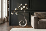 Vase WAVE XL 106cm silber aluminium