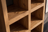 Shelf MAKASSAR 180cm 8 open compartments mango wood brown honey finish