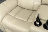 Cinema armchair HOLLYWOD 5-seater artificial leather beige