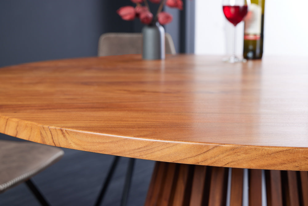 Dining table MAISON JADE Ø 120cm round acacia wood