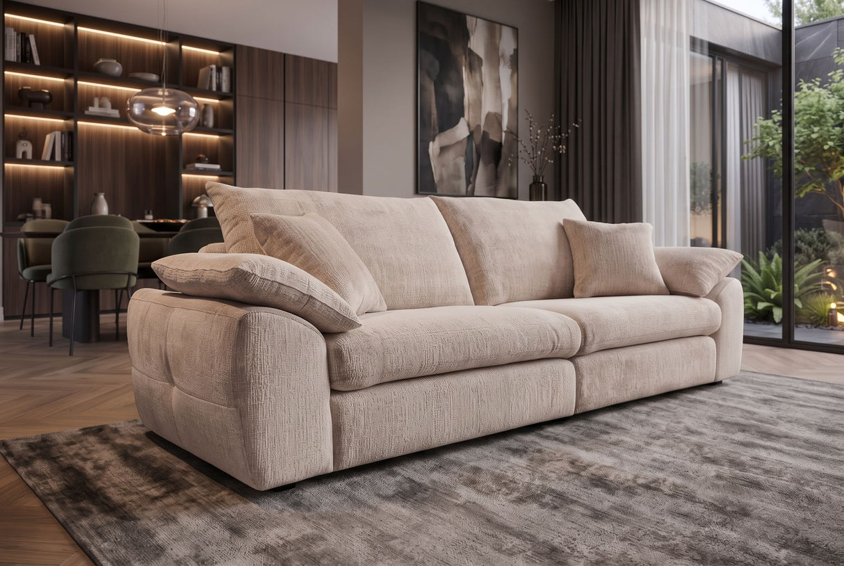 Sofa SOHO 260cm 4-seater chenille beige