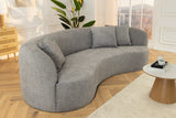 Sofa ATELIER 230cm 3-Sitzer Bouclé grau