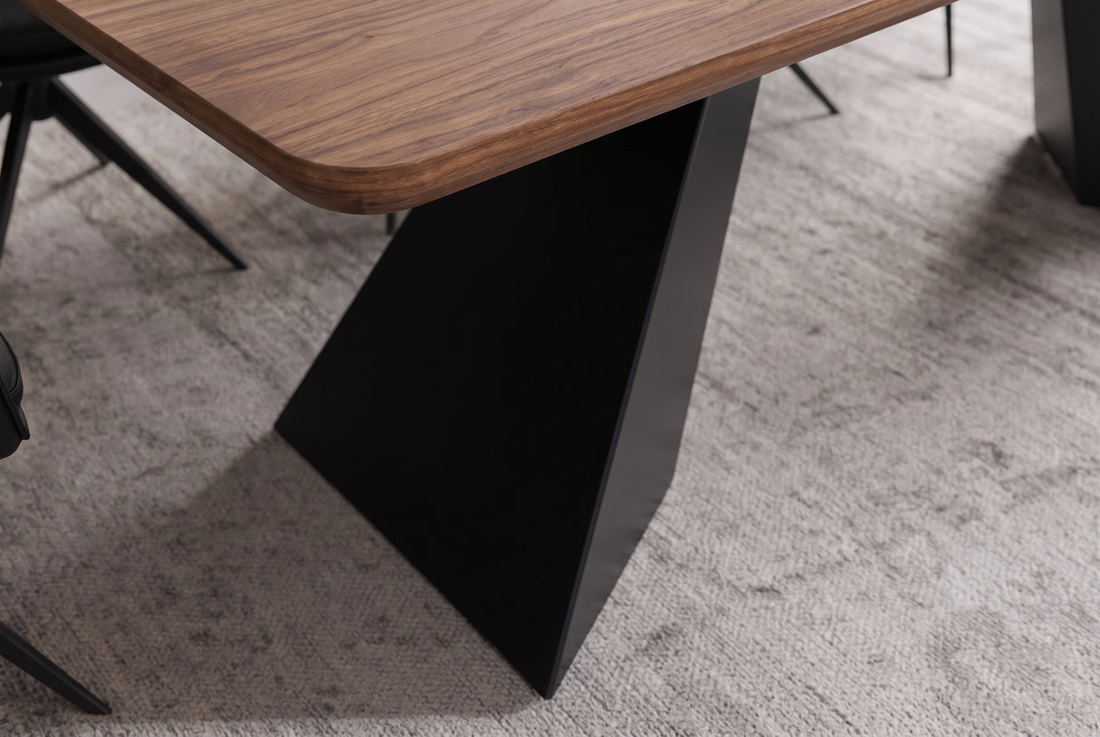 Esstisch PRESTIGE 180-240cm ausziehbar Nussbaumholz furniert natur