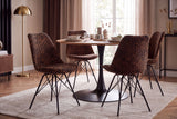 Chair SCANDINAVIA MEISTERSTÜCK leopard pattern brown black
