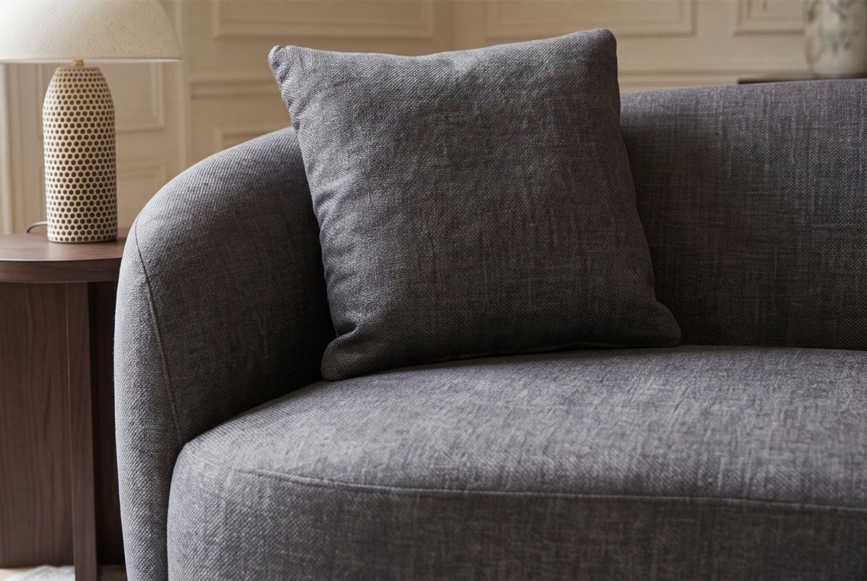 Sofa ELEMENTAL 180cm 2-Sitzer Samt Graphitgrau