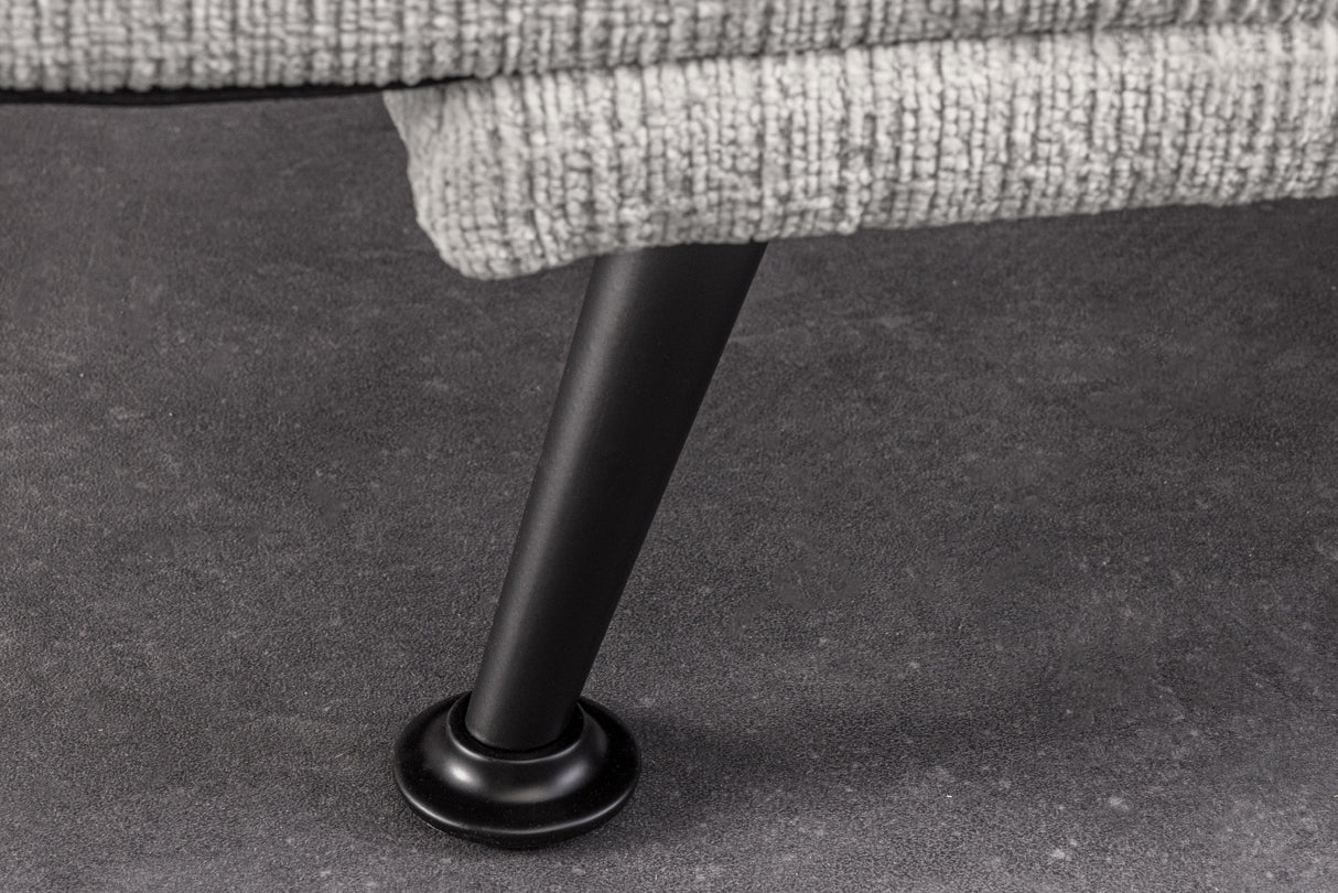 Sofa bed JAZZ 195cm 3-seater chenille fabric champagne beige