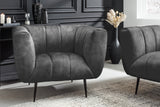 Armchair NOBLESSE velvet grey