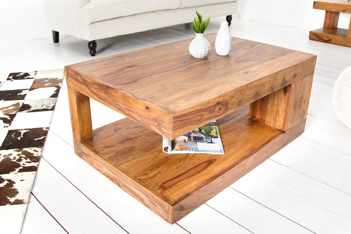 Coffee table GIANT XL 90x60cm sheesham