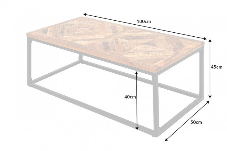 Couchtisch INFINITY HOME 100cm Mangoholz natur