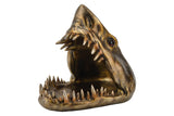 Decoration sculpture SHARK 25cm bronze with storage compartment