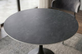 Bistro table LYON 80cm round ceramic grey