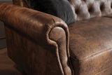 Sofa bed MAISON BELLE AFFAIRE 220cm microfibre antique brown