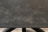 Dining table GALAXIE 160cm w/ star frame ceramic grey