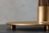Tischleuchte JEWELRY 75cm Gestell Naturgold Lampenschirm schwarz