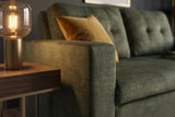 Schlafsofa SMART 140cm 2-Sitzer Samt Grün