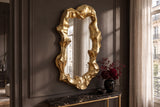 Wandspiegel VENETIA 150cm asymmetrische organische Form gold