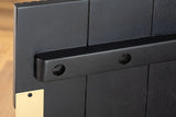 Sideboard GATSBY 160cm Retro-Stil Mango Schwarz Gold Handarbeit