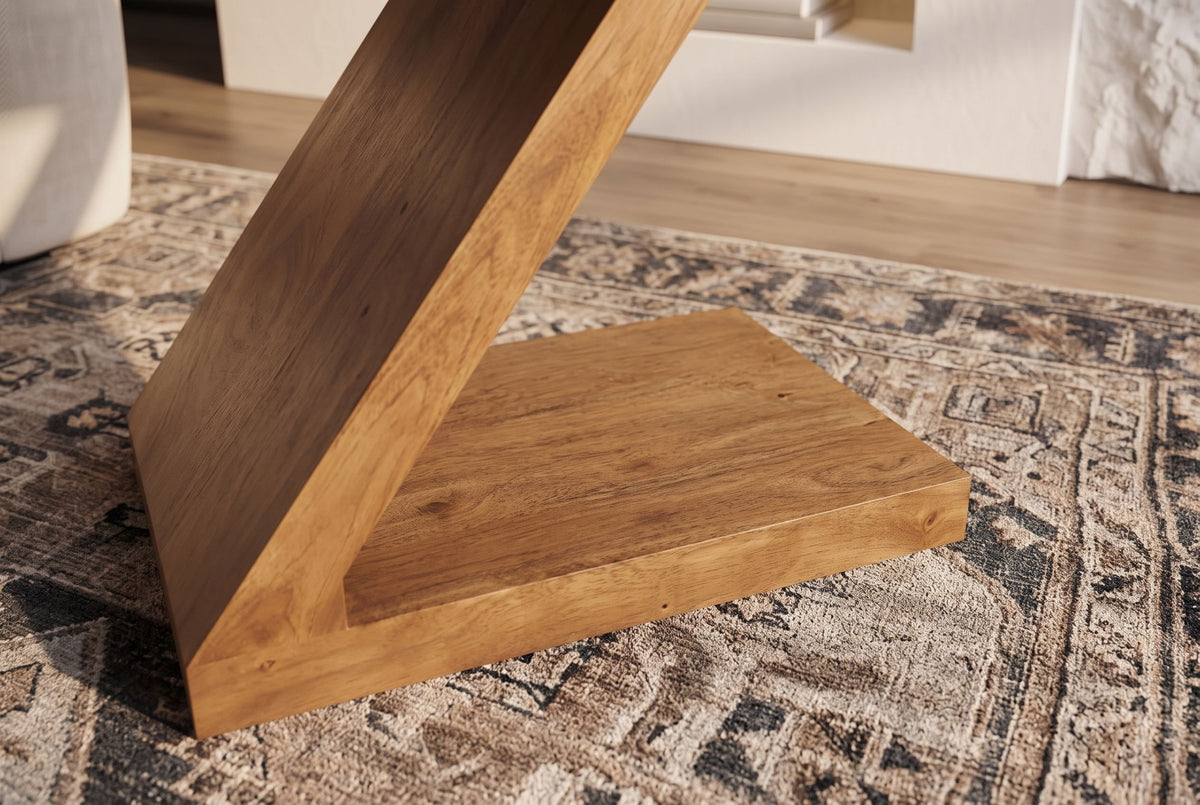 Side table Z 60cm mango wood brown honey finish