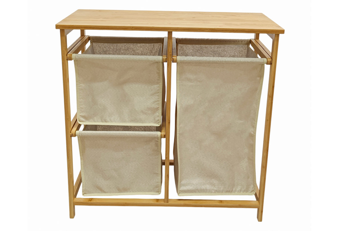 Wäschekorb LAGOON SPA 70cm Bambus natur beige