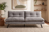 Sofa bed COCOONING 190cm 3-seater chenille grey