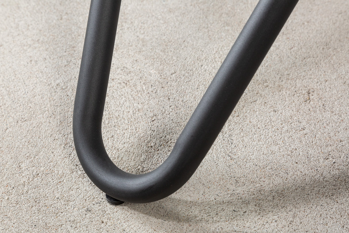 Table à manger CIRCULAIRE Ø 120cm céramique anthracite