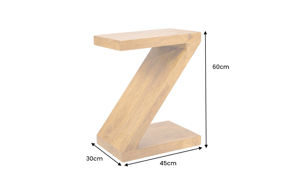 Side table Z 60cm mango wood brown honey finish