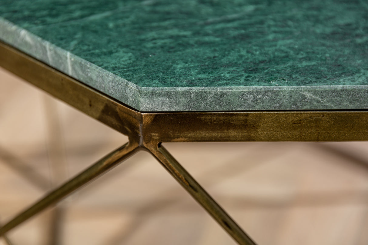 Couchtisch DIAMOND 70cm Marmor grün