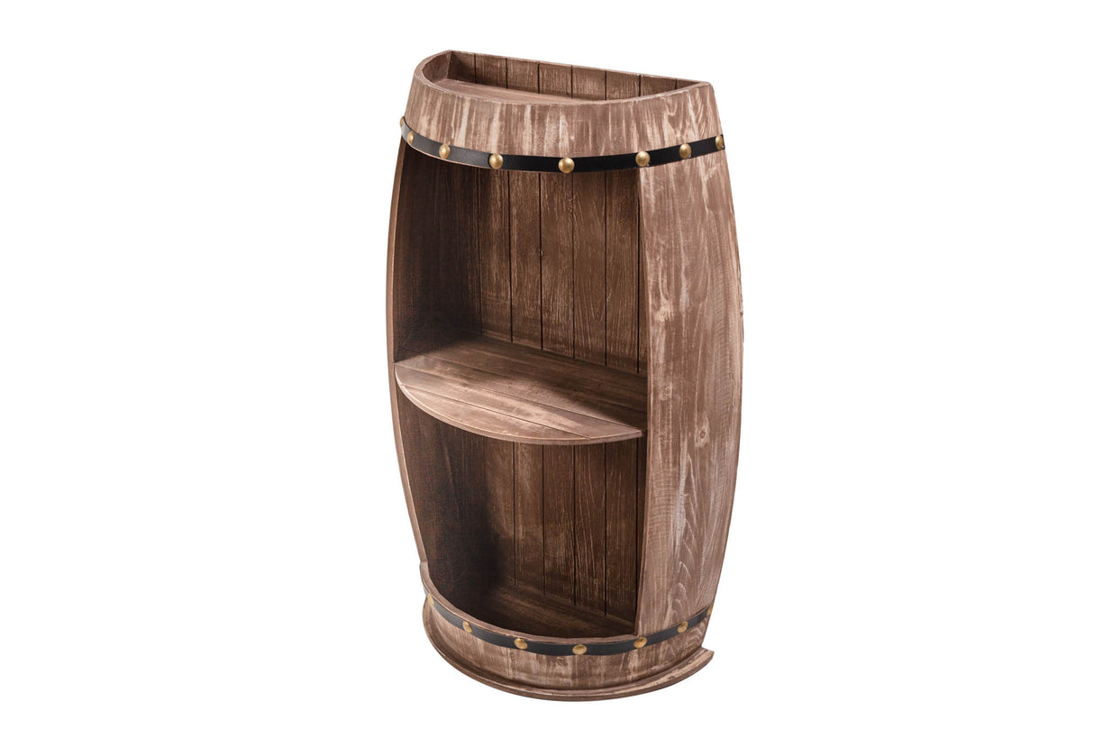 Wine shelf half BODEGA 80cm massive fir wood
