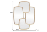 Wall mirror QUADRA 90cm gold