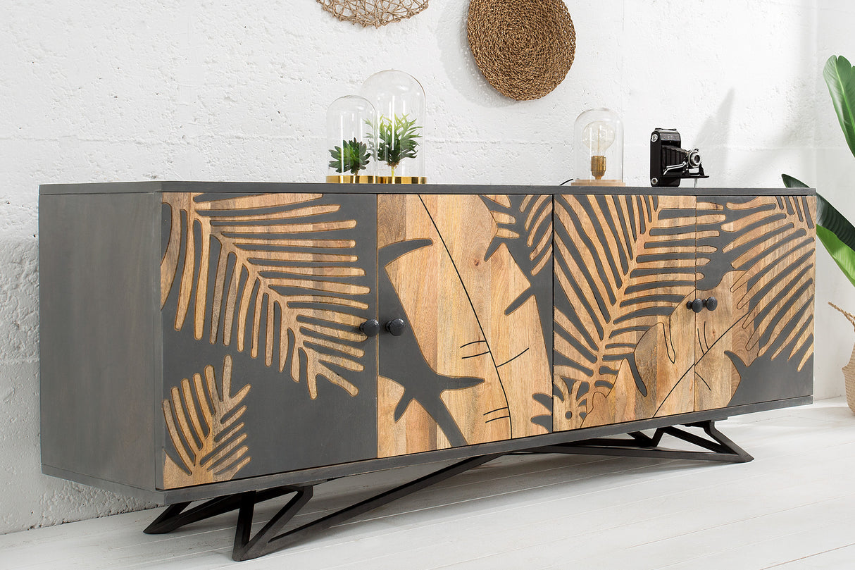 Sideboard TROPICAL 160cm mango wood anthracite