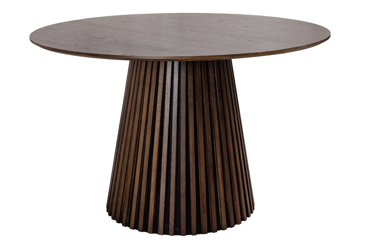 Dining table VALHALLA WOOD 120cm round oak dark