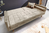 Sofa bed COUTURE 200cm velvet champagne