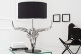 Table lamp EL TORO 70cm linen shade black