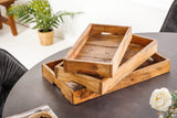 Tray HEMINGWAY set of 3 recycled wood