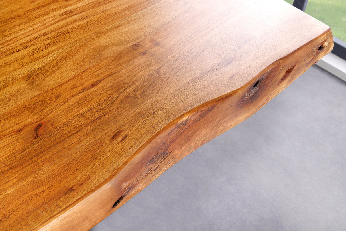 Dining table MAMMUT 200cm table top 50 mm acacia wood X-legs
