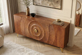 Sideboard GOLDEN SUNSET 180cm 3T Mangoholz braun
