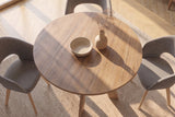 Dining table ART WOOD 100cm round mango wood brown