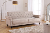 Schlafsofa MAISON BELLE AFFAIRE 220cm Bouclé Greige