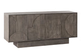 Sideboard ART DECO 170cm 3D Mangoholz grau