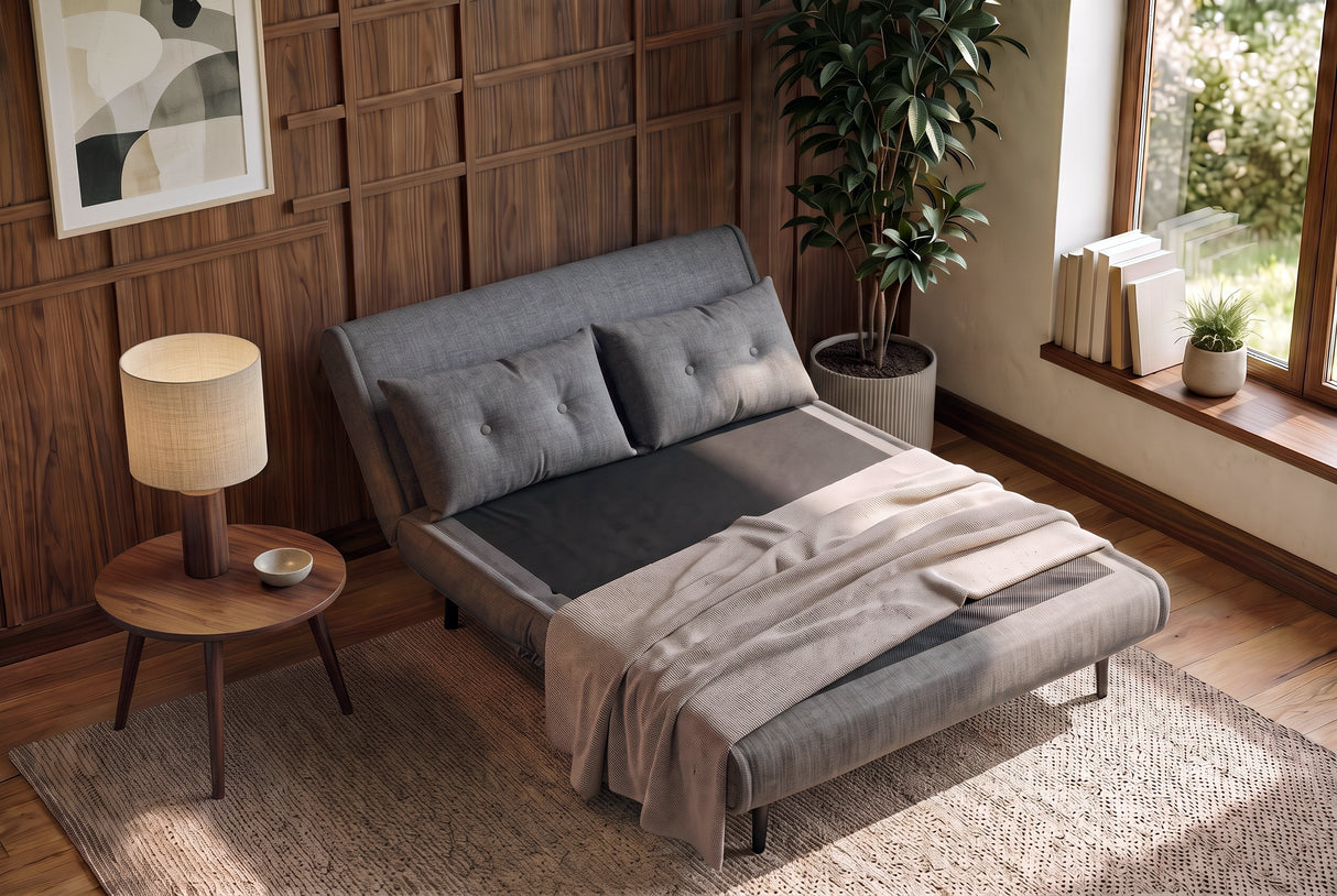 Sleeping chair SMART MULTIFUNCTION 140cm velvet grey
