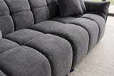 Sofa CLOUD 260cm 3-Sitzer XXL Samt grau