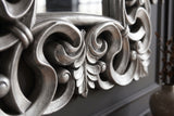 Wall mirror VENICE BAROCK 75cm antique silver