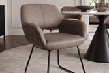 Stuhl MUSTANG mit Armlehnen Mikrofaser antik taupe