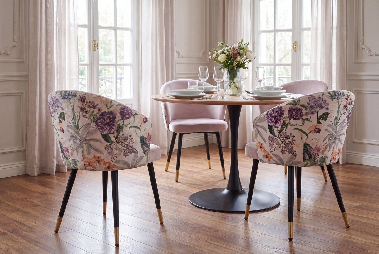 Chair MAISON CLASSIQUE lilac - natural