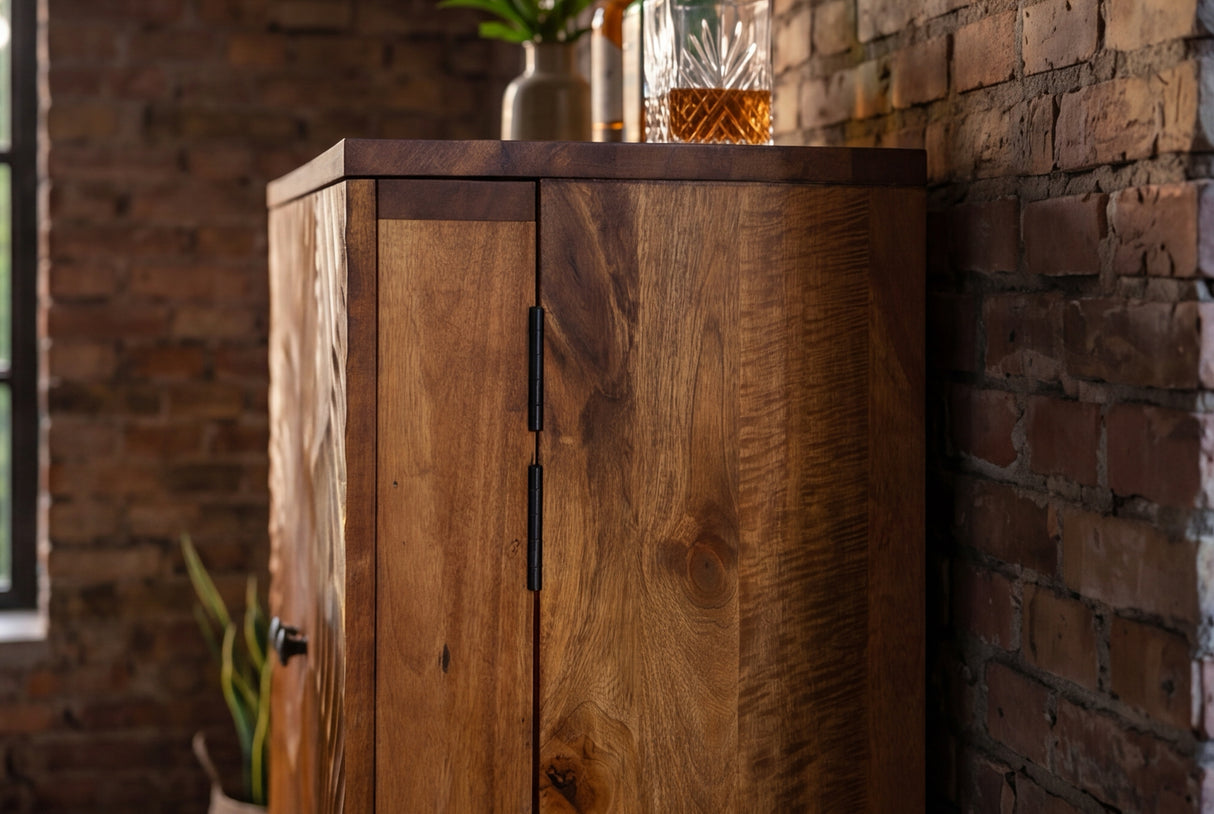 Barschrank SCORPION 140cm mangobraun