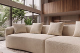Sofa ATELIER L 330cm 3-Sitzer XXL Bouclé Beige